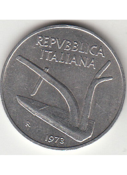 1973 Lire 10 Spiga Fior di Conio Italia